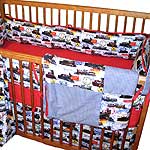 Classic Trains Four Piece Crib Set