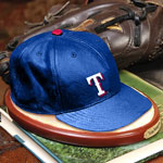 Texas Rangers MLB Baseball Cap Figurine