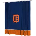 Detroit Tigers MLB Microsuede Shower Curtain