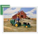 Tractor Ride (John Deere) - Framed Print