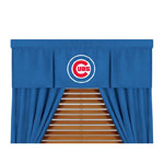 Chicago Cubs MLB Microsuede Window Valance