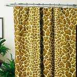 Giraffe Print Shower Curtain