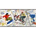 Extreme Skate Board Wall Border