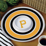 Pittsburgh Pirates MLB 14" Round Melamine Chip and Dip Bowl