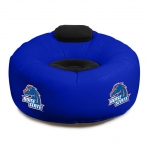 Boise State Broncos NCAA College Vinyl Inflatable Chair w/ faux suede cushions
