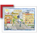 Neighborhood Heroes - Contemporary mount print with beveled edge