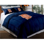 Detroit Tigers MLB Twin Chenille Embroidered Comforter Set with 2 Shams 64" x 86"
