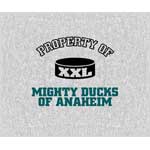 Anaheim Mighty Ducks 58" x 48" "Property Of" Blanket / Throw