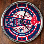 Boston Red Sox MLB 12" Chrome Wall Clock