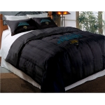 Jacksonville Jaguars NFL Twin Chenille Embroidered Comforter Set with 2 Shams 64" x 86"