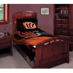 Cincinnati Bengals NFL Twin Comforter Set 63" x 86"