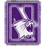 Northwestern Wildcats NCAA College "Focus" 48" x 60" Triple Woven Jacquard Throw