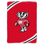 Wisconsin Badgers College "Force" 60" x 80" Super Plush Throw