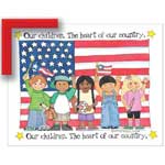 Heart of Our Country - Contemporary mount print with beveled edge