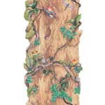 Frogs and Insects Tree Wall Border