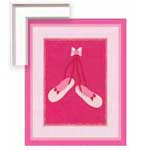 Candy Pink Ballet Slippers - Framed Canvas