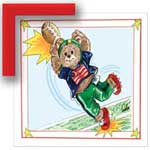 Football Action - Contemporary mount print with beveled edge