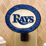 Tampa Bay Devil Rays MLB Art Glass Nightlight