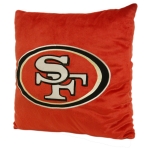 San Francisco 49ers NFL 16" Embroidered Plush Pillow with Applique