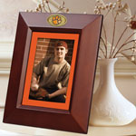 Clemson Tigers NCAA College 10" x 8" Brown Vertical Picture Frame