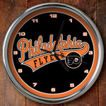 Philadelphia Flyers NHL 12" Chrome Wall Clock