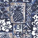 Blue Honu Tapa Large Throw Blanket