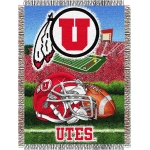 Utah Utes NCAA College "Home Field Advantage" 48"x 60" Tapestry Throw