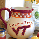 Virginia Tech Hokies NCAA College 14" Gameday Ceramic Chip and Dip Platter