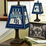 Tampa Bay Devil Rays MLB Art Glass Table Lamp