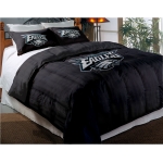 Philadelphia Eagles NFL Twin Chenille Embroidered Comforter Set with 2 Shams 64" x 86"