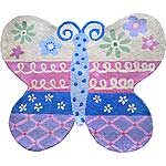 Groovy Butterfly Rug (3'2" x 3'9")