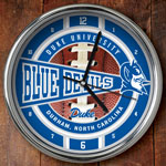 Duke Blue Devils NCAA College 12" Chrome Wall Clock