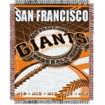 San Francisco Giants MLB 48"x 60" Triple Woven Jacquard Throw