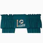 Miami Dolphins Locker Room Window Valance