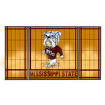 NCAA Mississippi State Bulldogs Stained Glass Fireplace Screen