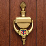 Minnesota Twins MLB Brass Door Knocker