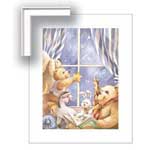 Teddy Bear Stars - Framed Print