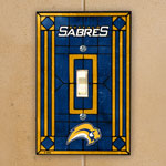 Buffalo Sabres NHL Art Glass Single Light Switch Plate Cover
