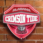 Alabama Crimson Tide NCAA College Neon Shield Wall Lamp