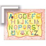 Little Lady ABC's - Contemporary mount print with beveled edge