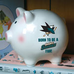 San Jose Sharks NHL Ceramic Piggy Bank