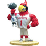 Pets First NCAA Louisville Cardinals - Cardinal Bird Mascot Toy for Pets.  Plush Dog Toy with 5 Inner SQUEAKERS. 21 Long Dog Toy, One Size, UL-3226