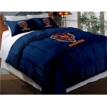 Chicago Bears NFL Twin Chenille Embroidered Comforter Set with 2 Shams 64" x 86"