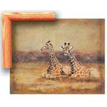 Giraffe Family - Framed Print