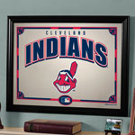 Cleveland Indians MLB Framed Glass Mirror