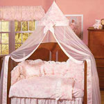 Isabella Pink Mosquitero Crown - Toile 