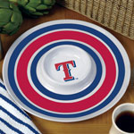 Texas Rangers MLB 14" Round Melamine Chip and Dip Bowl