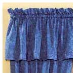 Blue Tie Dye Window Valance