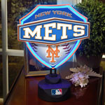 New York Mets MLB Neon Shield Table Lamp
