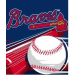 Atlanta Braves MLB "Big Stick" 50" x 60" Super Plush Throw